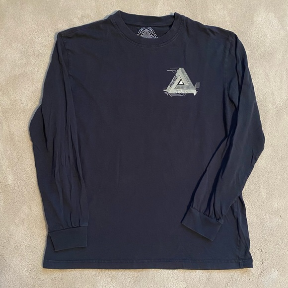COPY - Palace Glow in the Dark TriFerg Long Sleeve T-Shirt - Black - Large - Picture 2 of 5